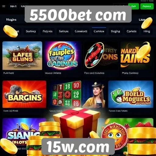 Oferta de jogos disponíveis na 5500bet com